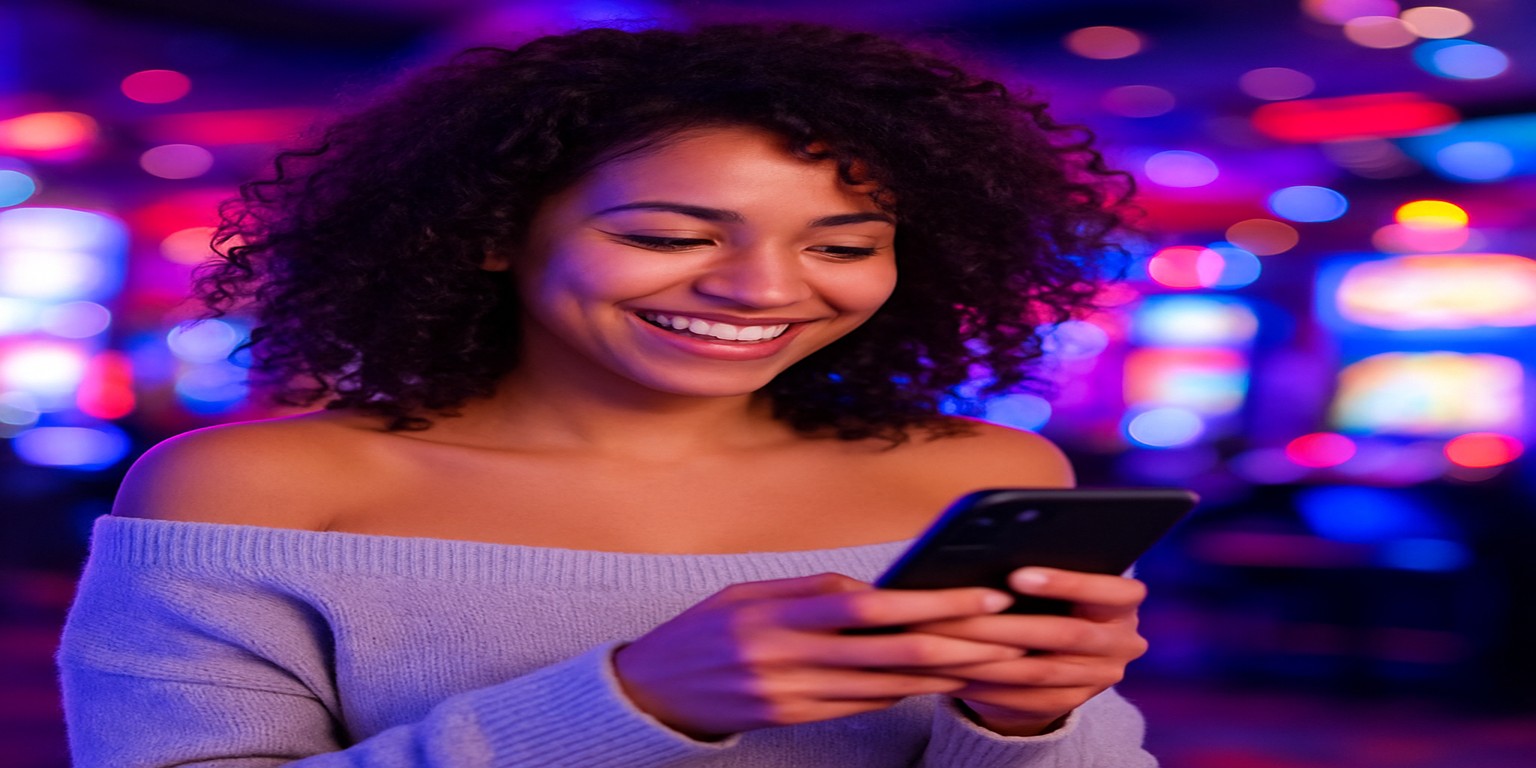 cv444 অ্যাপটি ব্যবহার করছেন একজন নারী