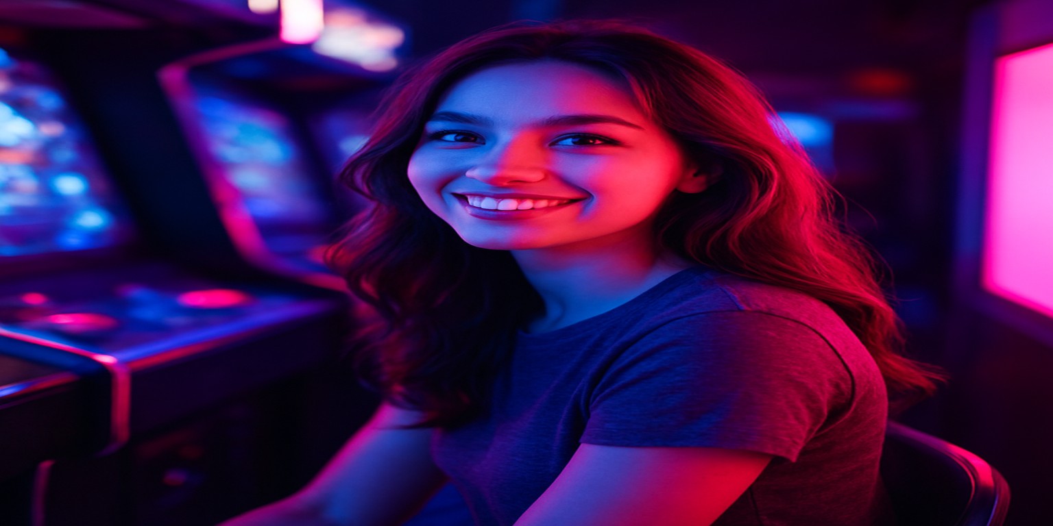 cv444-এ গেম খেলে আনন্দিত হচ্ছেন একজন নারী